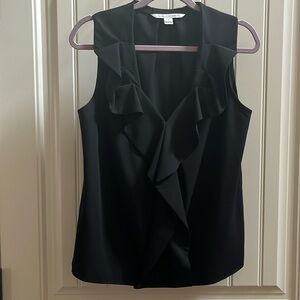 Diane Von Furstenberg black classic tank/blouse size 10